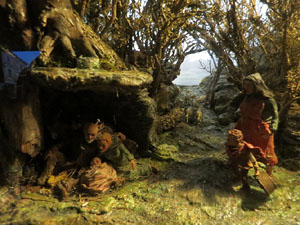 Nadal 2017. Exposició de pessebres a la Carbonera, organitzada per l'Associació de Pessebristes de Girona