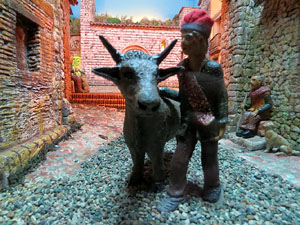 Nadal 2017. Exposició de pessebres a la Carbonera, organitzada per l'Associació de Pessebristes de Girona