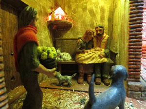 Nadal 2017. Exposició de pessebres a la Carbonera, organitzada per l'Associació de Pessebristes de Girona