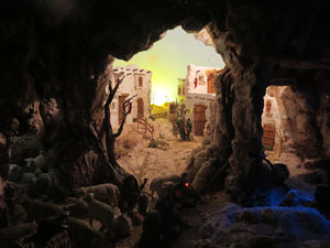 Nadal 2017. Exposició de pessebres a la Carbonera, organitzada per l'Associació de Pessebristes de Girona