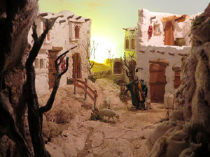 Nadal 2017. Exposició de pessebres a la Carbonera, organitzada per l'Associació de Pessebristes de Girona