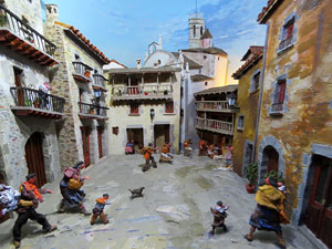 Nadal 2017. Exposició de pessebres a la Carbonera, organitzada per l'Associació de Pessebristes de Girona