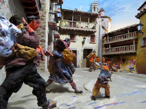 Nadal 2017. Exposició de pessebres a la Carbonera, organitzada per l'Associació de Pessebristes de Girona