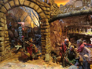 Nadal 2017. Exposició de pessebres a la Carbonera, organitzada per l'Associació de Pessebristes de Girona