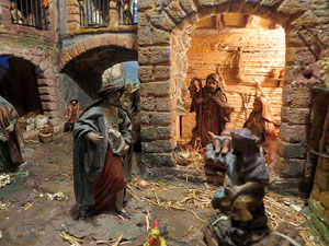 Nadal 2017. Exposició de pessebres a la Carbonera, organitzada per l'Associació de Pessebristes de Girona