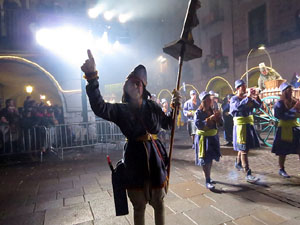 La Cavalcada de Reis 2018. Arribada del seguici a la plaça del Vi
