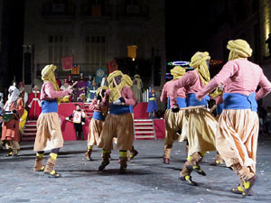 La Cavalcada de Reis 2018. Arribada del seguici a la plaça del Vi