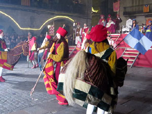 La Cavalcada de Reis 2018. Arribada del seguici a la plaça del Vi