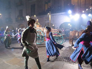 La Cavalcada de Reis 2018. Arribada del seguici a la plaça del Vi