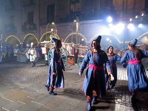 La Cavalcada de Reis 2018. Arribada del seguici a la plaça del Vi