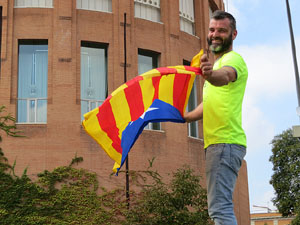 Marxa pagesa. Concentraci&oacute; de 500 tractors als carrers de Girona