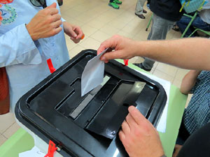 1 d'octubre 2017. Votació del referèndum a l'escola Eiximenis