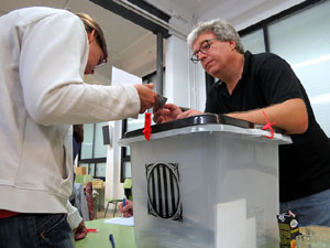 1 d'octubre 2017. Votació del referèndum a l'escola Eiximenis