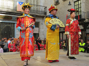 Celebraci&oacute; de l'any nou xin&egrave;s, el 4716, any del Gos, a Girona