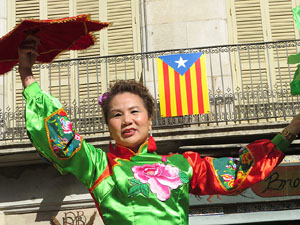 Celebraci&oacute; de l'any nou xin&egrave;s, el 4716, any del Gos, a Girona