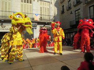 Celebraci&oacute; de l'any nou xin&egrave;s, el 4716, any del Gos, a Girona