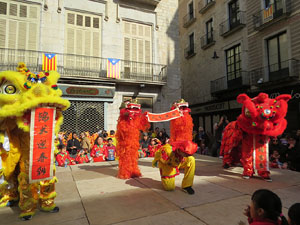 Celebraci&oacute; de l'any nou xin&egrave;s, el 4716, any del Gos, a Girona