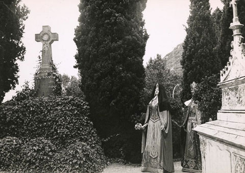 Els gegants de Girona al cementiri