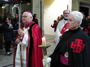 Setmana Santa 2018 a Girona. Process&oacute; del Sant Enterrament