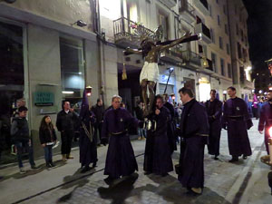 Setmana Santa 2018 a Girona. Process&oacute; del Sant Enterrament
