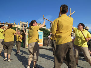 Cercavila de la Flama del Canig&oacute; 2018 fins la pla&ccedil;a del Vi