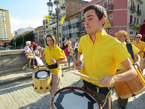 Cercavila de la Flama del Canig&oacute; 2018 fins la pla&ccedil;a del Vi