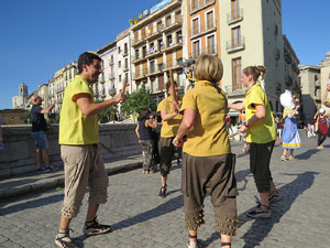 Cercavila de la Flama del Canig&oacute; 2018 fins la pla&ccedil;a del Vi