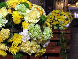 Temps de Flors 2018. Muntatges i instal·lacions florals als diversos espais de l'Església del Sagrat Cor