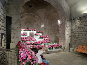 Temps de Flors 2018. Instal·lacions i muntatges florals a la nau romànica de Sant Nicolau