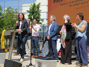 Inaguració oficial de la plaça de l'U d'octubre 2017 al barri del Mercadal