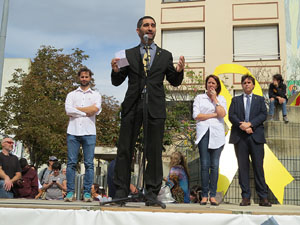 Commemoració de l'1-O a la plaça de l'U d'octubre de 2017
