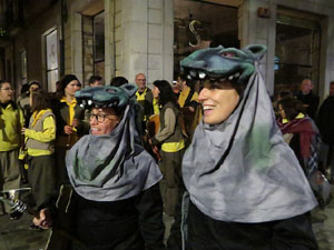 Fires 2018. La Beatufarra, descens del Beatusaure per les escales de la Catedral de Girona