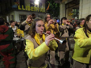 Fires 2018. La Beatufarra, descens del Beatusaure per les escales de la Catedral de Girona
