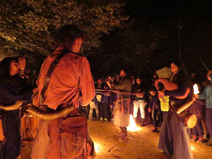 Fires 2018. Espectacle de foc i m&uacute;sica Llumin&agrave;ries de Fires, a c&agrave;rrec de Taller de Magn&egrave;sia i Els Berros de la Cort