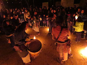Fires 2018. Espectacle de foc i m&uacute;sica Llumin&agrave;ries de Fires, a c&agrave;rrec de Taller de Magn&egrave;sia i Els Berros de la Cort