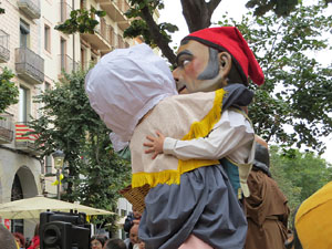 Fires 2018. Passejada amb els capgrossos de la ciutat i Fal·lera Gironina