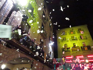 Fires 2018. Preg&oacute; de Fires. Balls de l'&Agrave;liga i els gegants de la ciutat