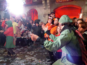 Fires 2018. Preg&oacute; de Fires. Balls de l'&Agrave;liga i els gegants de la ciutat