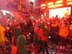 Fires 2018. Preg&oacute; de Fires. Balls de l'&Agrave;liga i els gegants de la ciutat