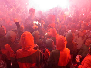 Fires 2018. Preg&oacute; de Fires. Balls de l'&Agrave;liga i els gegants de la ciutat