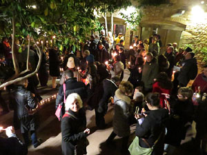 Nadal 2018 a Girona. Encesa de les llums de Hanukkà al pati dels Rabins