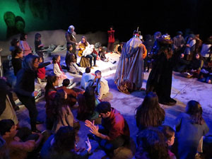 Nadal 2018 a Girona. Assaig de 'Els Pastorets de Girona' al Teatre Municipal