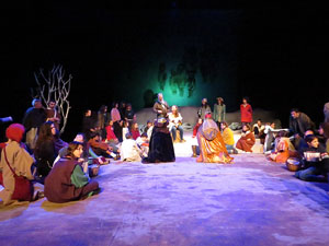 Nadal 2018 a Girona. Assaig de 'Els Pastorets de Girona' al Teatre Municipal