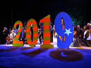 Nadal 2018 a Girona. Assaig de 'Els Pastorets de Girona' al Teatre Municipal