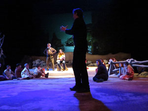 Nadal 2018 a Girona. Assaig de 'Els Pastorets de Girona' al Teatre Municipal