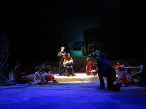 Nadal 2018 a Girona. Assaig de 'Els Pastorets de Girona' al Teatre Municipal