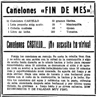 Canelones Fin de mes, 1955