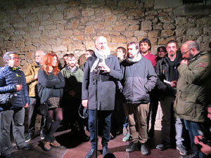 Manifestació per la detenció del alcaldes de Verges i Celrà, Ignasi Sabater i Daniel Cornellà, i catorze persones més