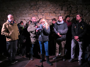 Manifestació per la detenció del alcaldes de Verges i Celrà, Ignasi Sabater i Daniel Cornellà, i catorze persones més