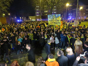 21F Vaga general. La manifestaci&oacute; m&eacute;s gran de la hist&ograve;ria de Girona, amb 70.000 participants